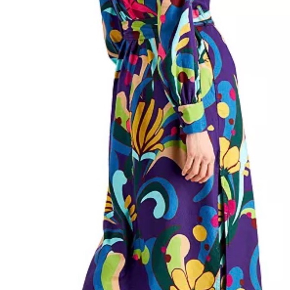 INC International Concepts Multicolor Floral duster jacket - Picture 13 of 15
